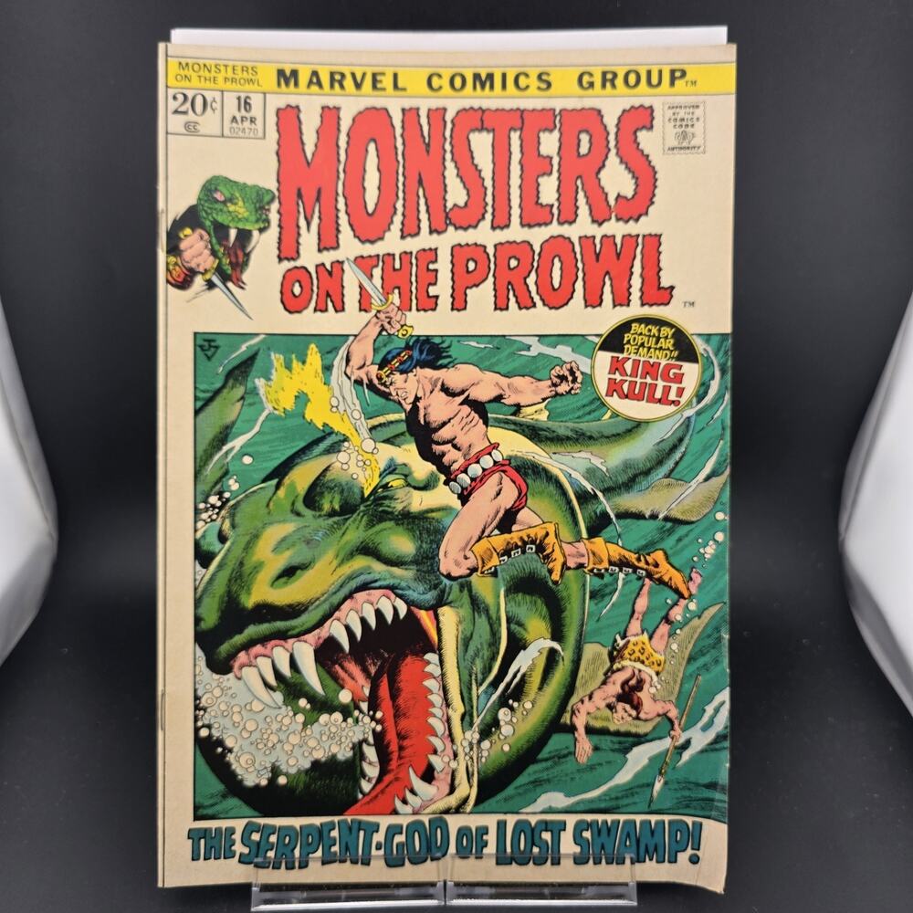 Monsters on the Prowl #16 (1972) Marvel Comic - 1st Thulsa Doom King Kull VG/FN